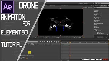 DRONE ANIMATION FOR ELEMENT 3D TUTORIAL