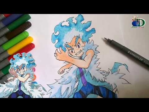 رسم ضاري من انمي بي باتل بريست صراع البلابل خطوة بخطوة 