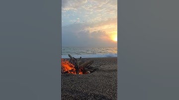 Sunset • Ocean Waves • Campfire