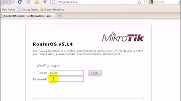 MikroTik Tutorial  Login MikroTik by WebFig