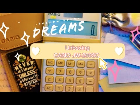 Unboxing 📦 aesthetic new tilt✨ calculator |CASIO JW-200SC *perfect for boardexam basic calculator*