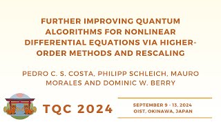 Celebrity Further improving quantum algorithms for nonlinear | Costa, Schleich,  Morales and  Berry | TQC 2024 Net Worth
