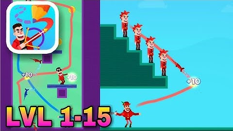 Drawmaster ALL LEVEL Gameplay (LVL 1-15) #Drawmasters