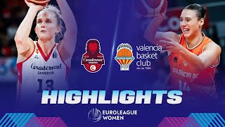 Casademont Zaragoza v Valencia Basket Club | Gameday 5 | Highlights | EuroLeague Women 2023