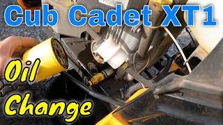 Spring Lawn Care: Cub Cadet XT1 LT50 Oil Change, Deck Install