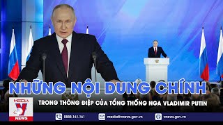 Những nội dung chính trong thông điệp Liên bang của Tổng thống Nga Putin - VNews