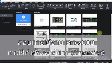 BricsCAD : สอนการใช้งาน BricsCAD การบอกขนาด