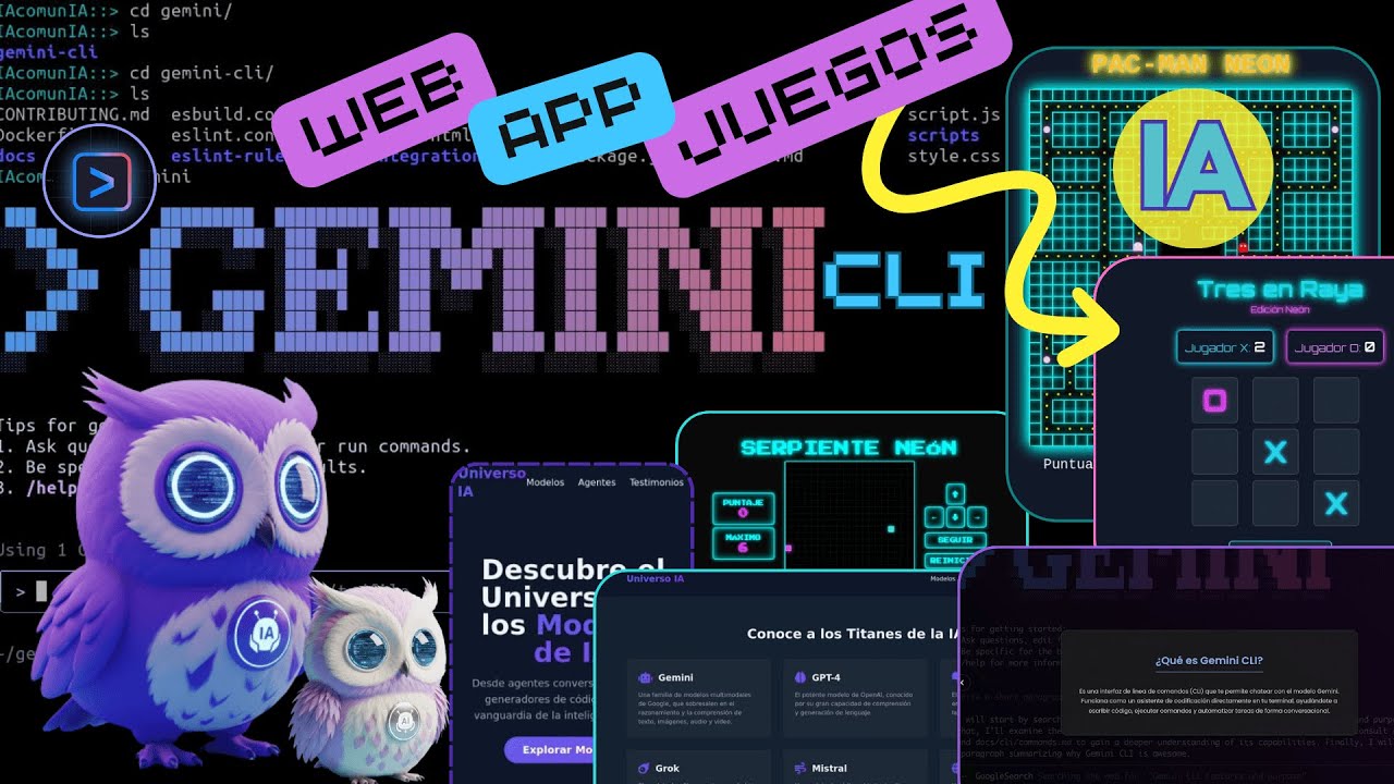 TUTORIAL Completo de Gemini CLI: Crea Juegos, Web y Apps en Minutos con ...