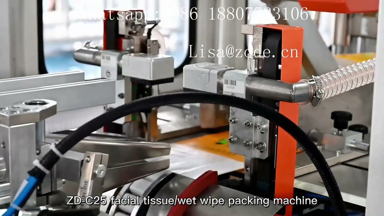 Full auto muti purpose wet wipe tissue packing machine