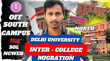 DU inter college migration 2025 | DU inter college migration process Step By Step | NOC Application