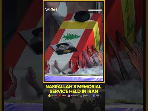 مراسم تشییع جنازه نصرالله ایران مراسم یادبودی برای نصرالله در تهران در مراسم تشییع جنازه او برگزار می کند  