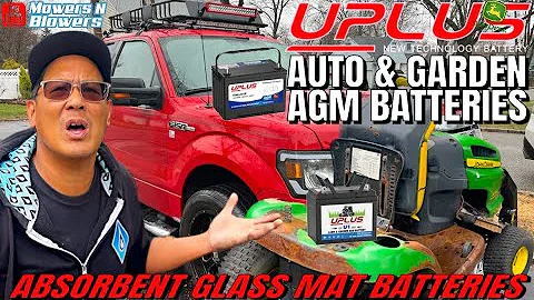 UPlus Absorbent Glass Mat AGM 650CCA Car & Truck 360CCA Lawn & Garden Batteries for my Lawntractors
