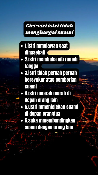 Inilah ciri-ciri istri tidak menghargai suami #shorts #pengingatdiri