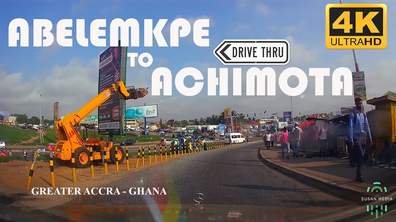 Abelemkpe to Achimota Drive Tour 4K Accra Ghana