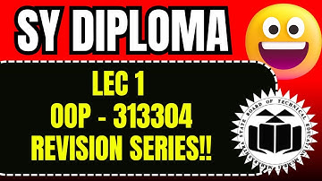 OBJECT ORIENTED PROGRAMMING USING C++ | LEC 1 | MSBTE | REVISION SERIES | MOHADE SIR