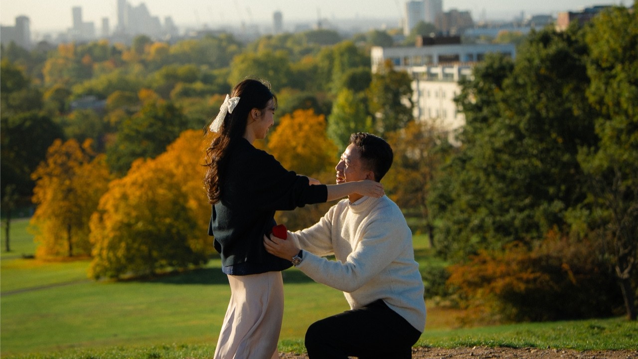 Still from the film: A sunny day at Primrose Hill