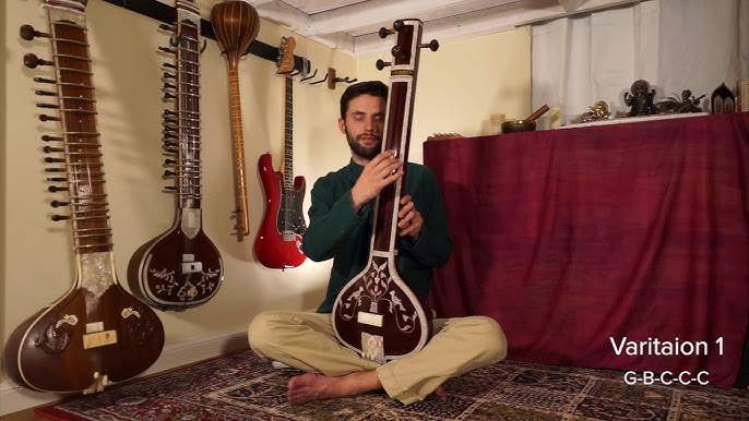 Tanpura - How to Tune, How to Play, Instrumental Tanpura, tamboura, tambura.  Tanpura in C Lesson. - YouTube