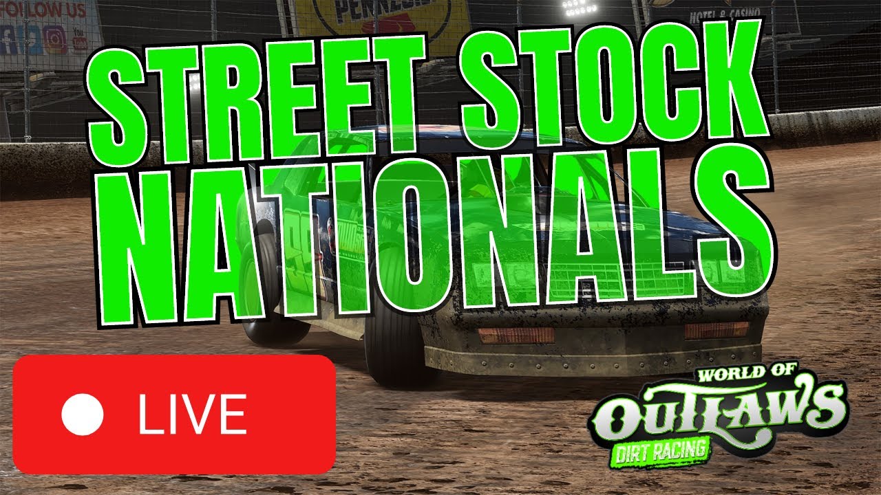 Street Stock Nationals in The World of Outlaws Dirt Racing Game YouTube