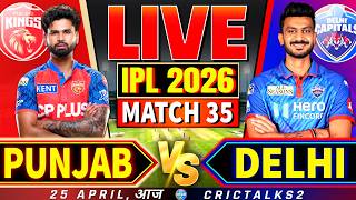 Punjab vs Delhi, Live Match Today | IPL 2026 Live Commentary, PBKS vs DC Live Score, 1st Inn
