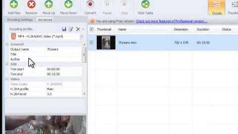 Compressing your video using SoThink
