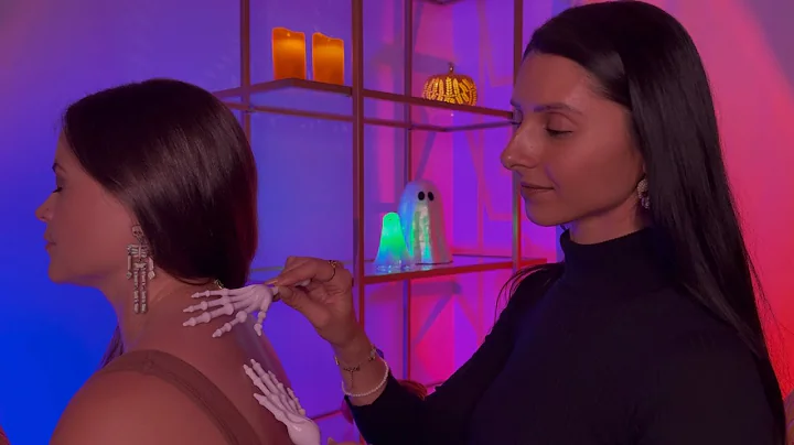 Girl in Class ASMR 🎃 Hair Play, Back Scratches, Story Time & Spooky Tools