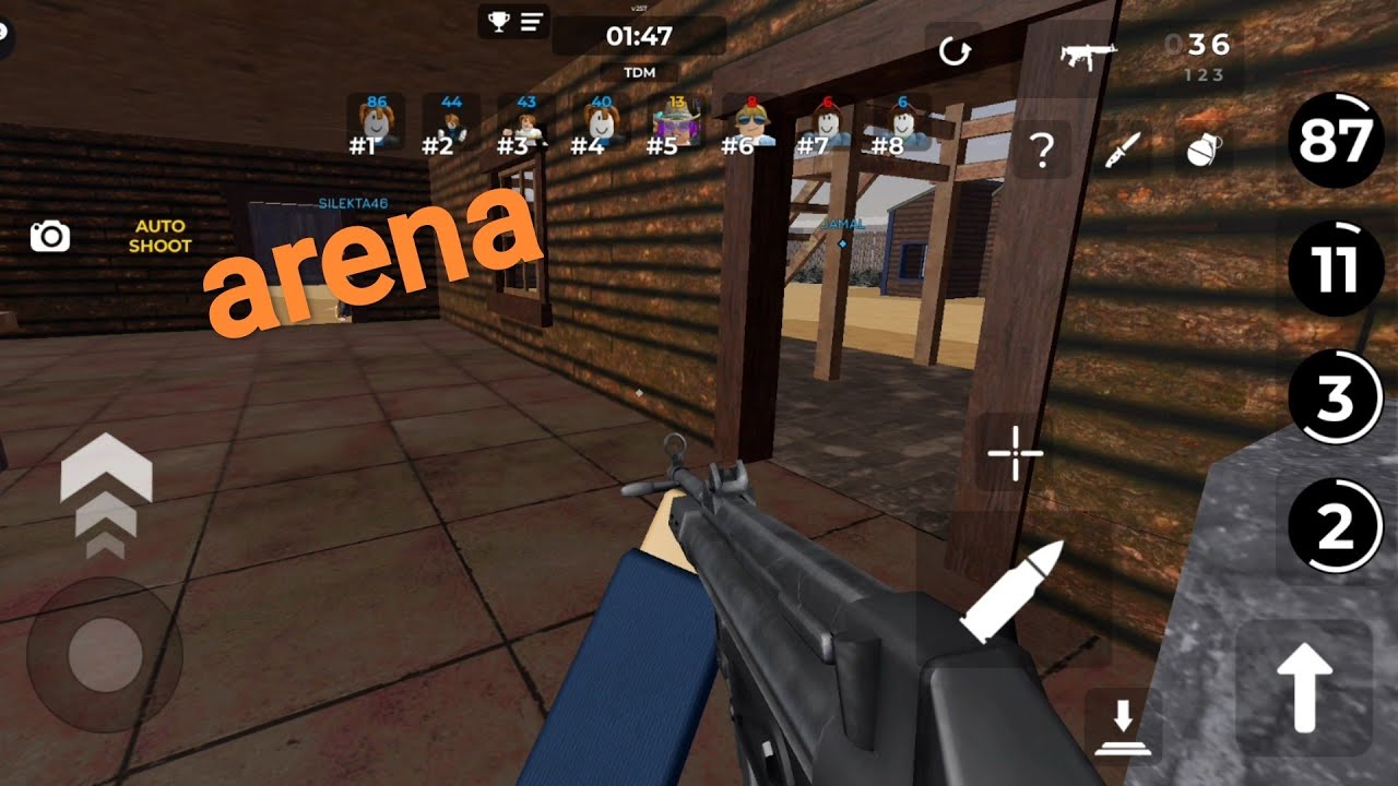 roblox: gun fight arena "I'm died again"  لعبت روبلوكس مفيش حد عارف يقتلنى