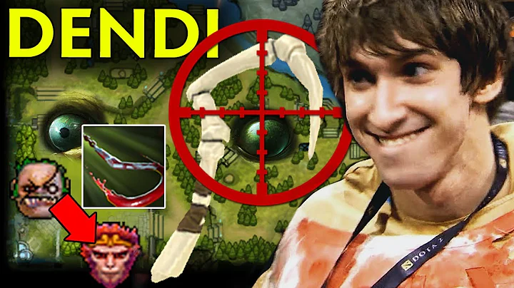 DENDI Pudge WTF Next Level Hook on Monkey - Old Signature SET Dota 2