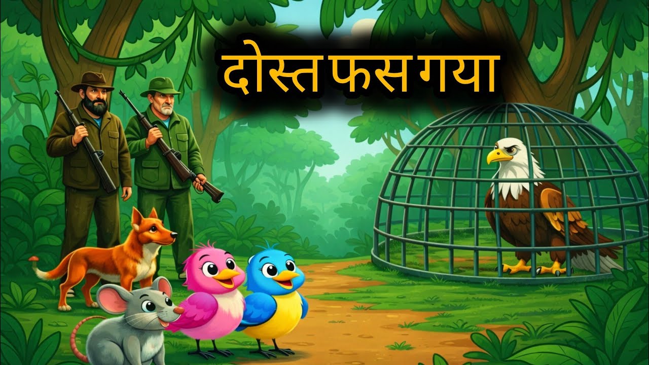 ||राका शिकारी की चालाकी|| ||Raka shikari ki chalaki||  Hindi story moral story