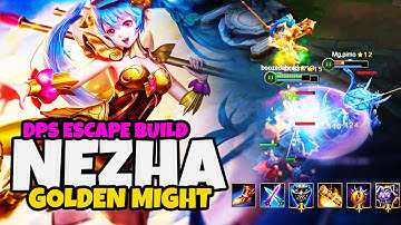 Heroes Evolved :: Nezha Ranked Gameplay :: DPS Escape Build ::  Golden Might Skin!!!