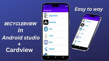 RECYCLERVIEW || EASY TO WAY || Android Studio || Java || Android development