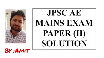 JPSC AE SOLVED #MAINS PAPER B (#SUBJECTIVE )  (SET -1)