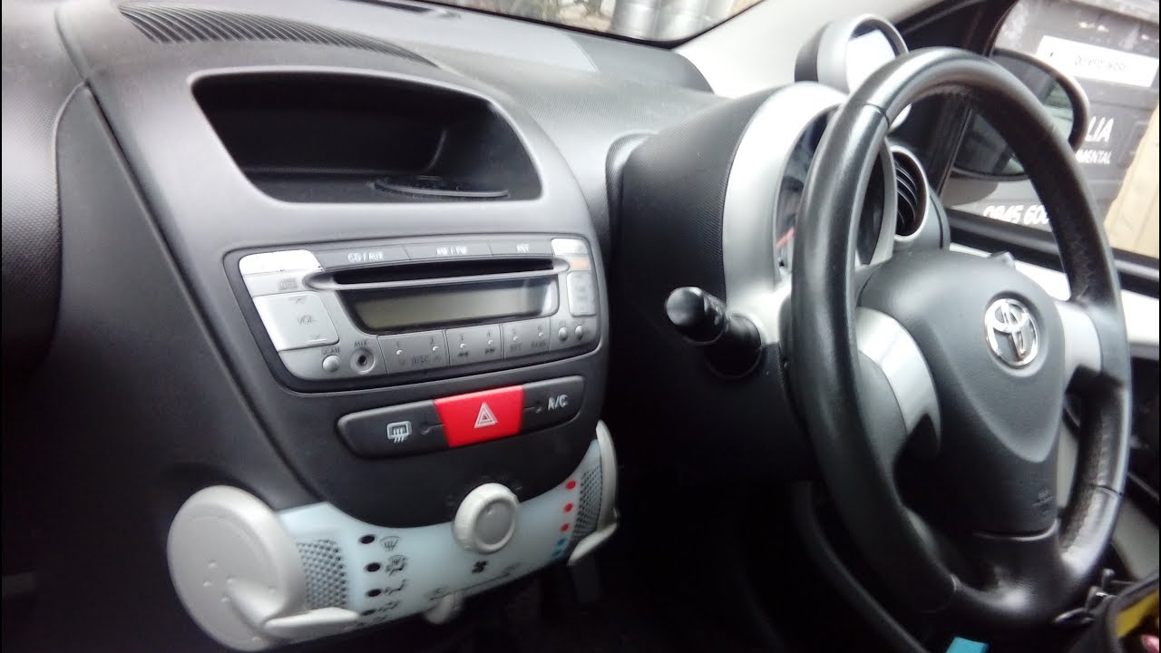 Toyota Aygo 2005-2014 how to remove radio simple guide 