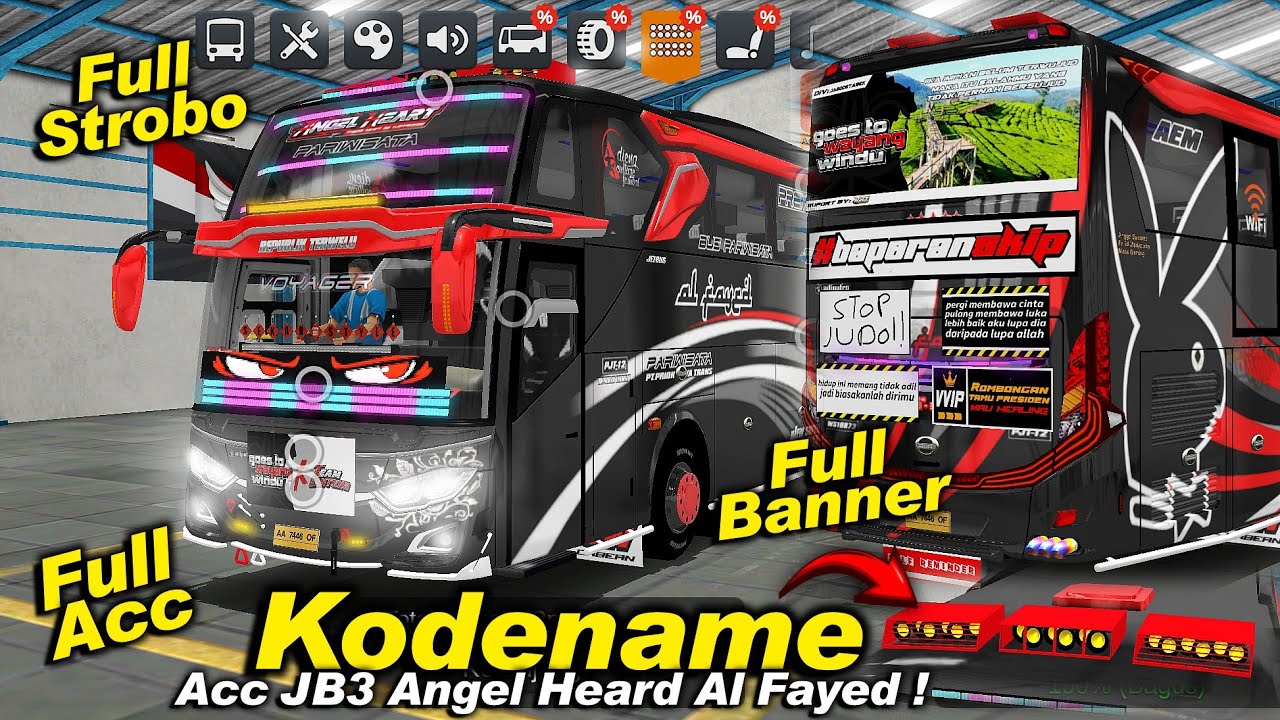 Buset Sekeren Ini Gratis 😱 Kodename Acc JB3 Angel Heard Al Fayed Full Acc❗BUSSID v4.4.1