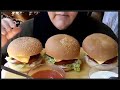 ASMR  CHEESEBURGER  MUKBANG (No Talking) COOKING & EATING SOUNDSموكبانغ البرغر