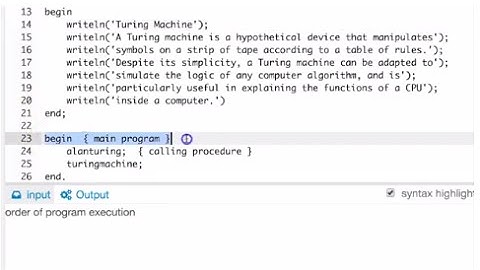 7.1b Execution order of procedures