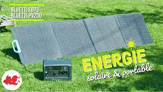 Energie de secours avec batterie nomade et Panneau Solaire BLUETTI PV200