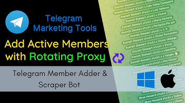 How To Add Unlimited Active Telegram Member with Rotating Proxy Feature 2022 | For Windows and macOS