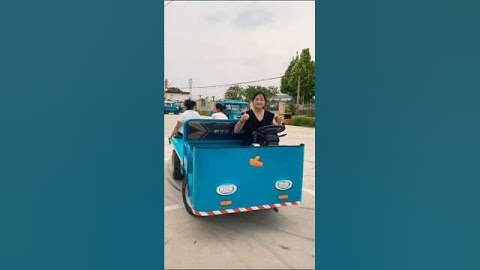 Electric Four-wheel Transporter, agricultural Trolley " self loading and unloading #shortsvideo