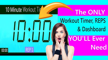 10 Minute Workout Timer - PLUS REPS Counter + Dashboard | Motivating with Active- Hyper House Music