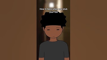 How it feels when you stub your toe #animation #funny