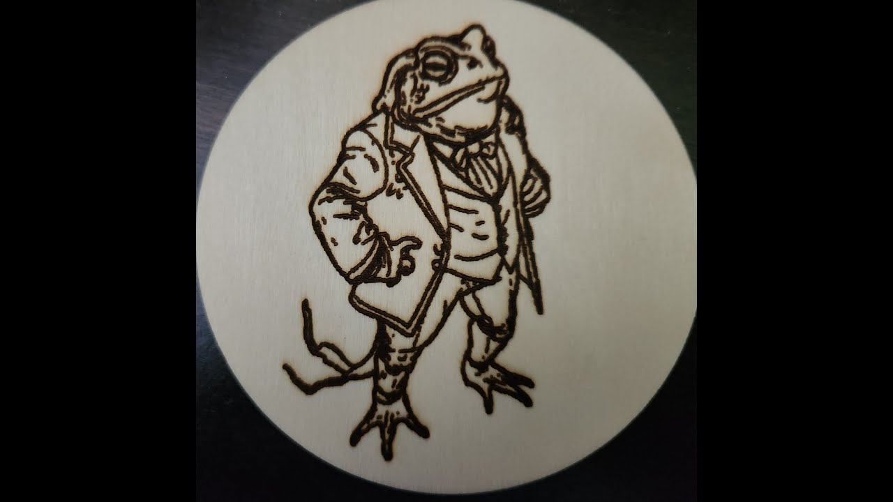Mr. Toad Laser Art from Wind in the Willows - YouTube
