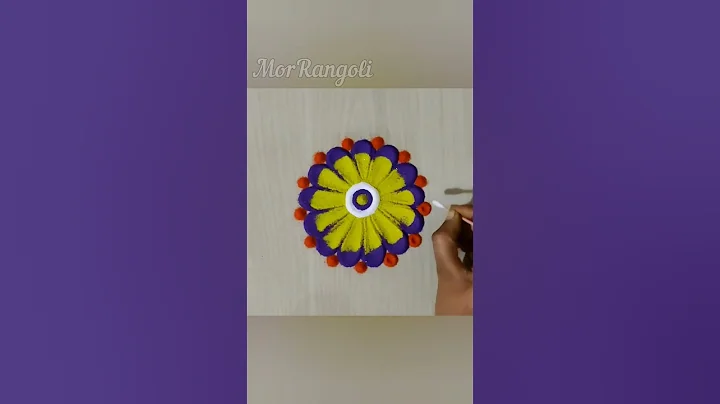 very beautiful rangoli design | sand art | satisfying videos