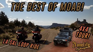 Moab 4x4 OffRoad Tour | Canyon Lands National Park | La Sal Mountain Loop Motorcycle Ride