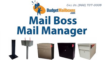 BudgetMailboxes.com | Mail Boss Mail Manager Locking Mailbox
