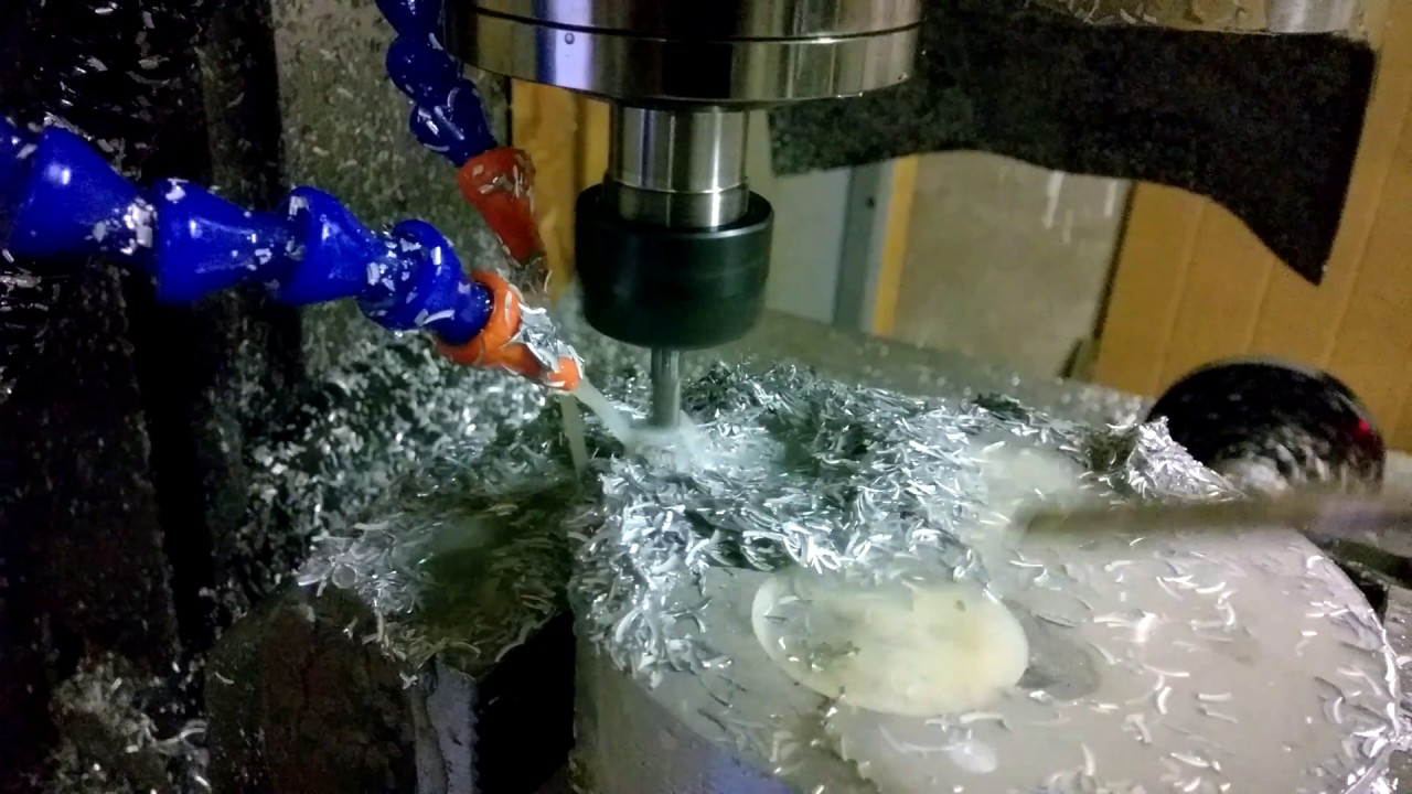 18000rpm high speed spindle cutting in aluminium. YouTube