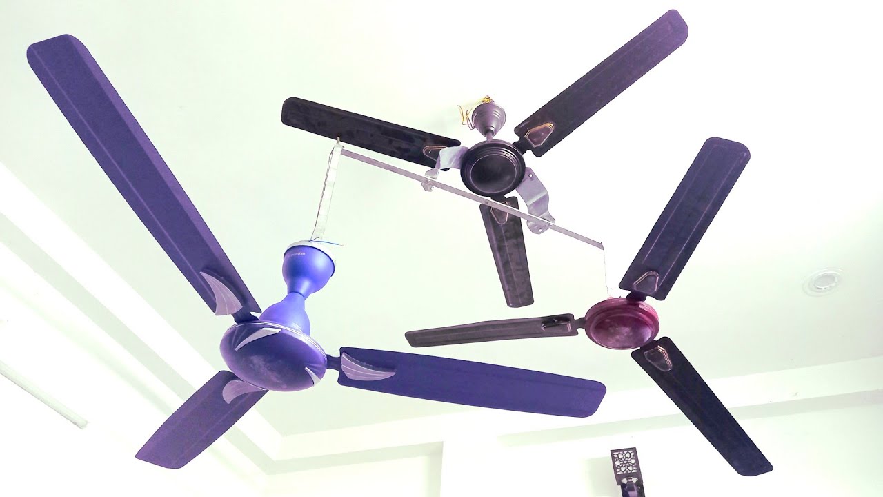 Ceiling fan comparison USHA fan vs Candes or Crompton fan, There are 3