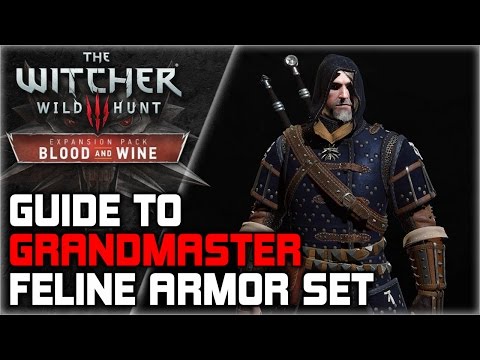 WITCHER 3 Grandmaster FELINE Armor Set GUIDE ► Diagrams Locations, Crafting, Stats, Appearance