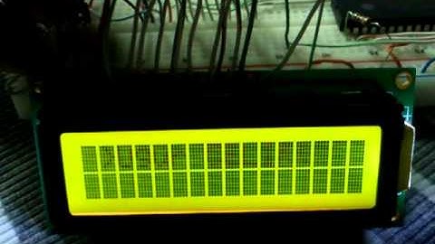 LCD Button ve 16F877A Mikrochip