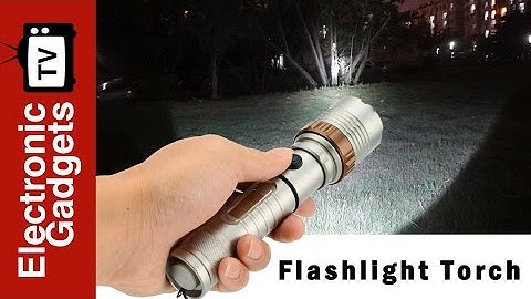 LED Rechargeable Flashlight Torch with With Hammer Feature, CREE XML T6
