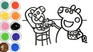 Dessin Et Coloriage Peppa Pig Et Bebe Alexandre Dessin Pour Bebe Youtube